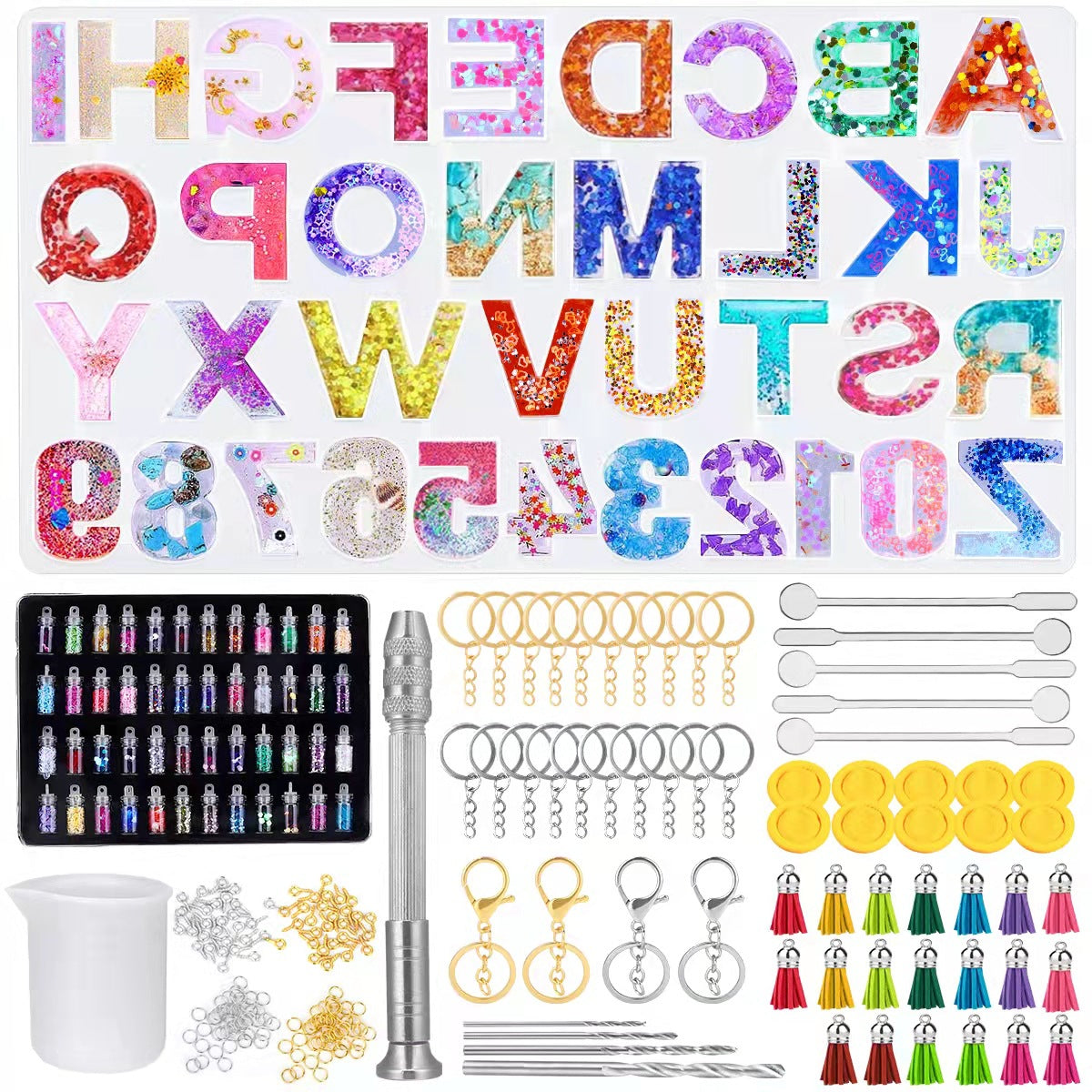 Wholesale Resin DIY Resin Keychain Set